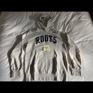 Roots Cream Embroidered Hoodie